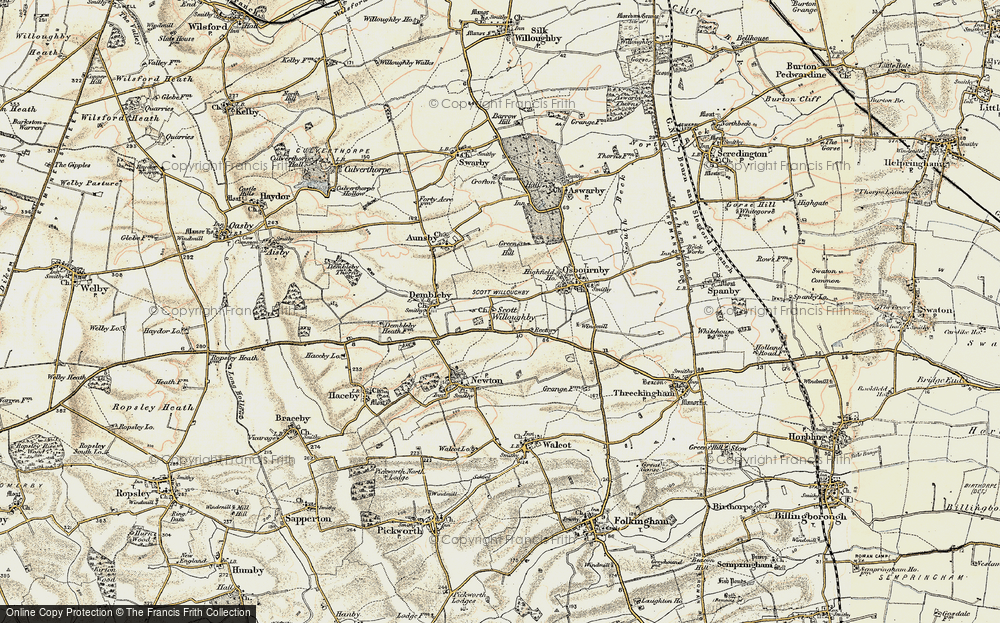 Old Map of Scott Willoughby, 1902-1903 in 1902-1903