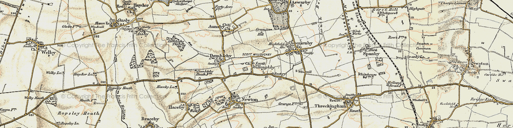 Old map of Scott Willoughby in 1902-1903