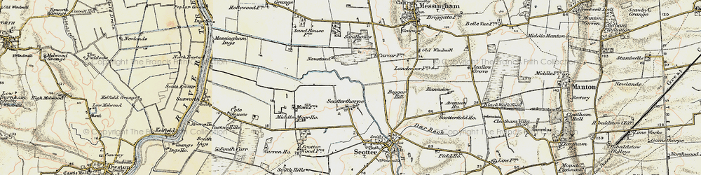 Old map of Scotterthorpe in 1903