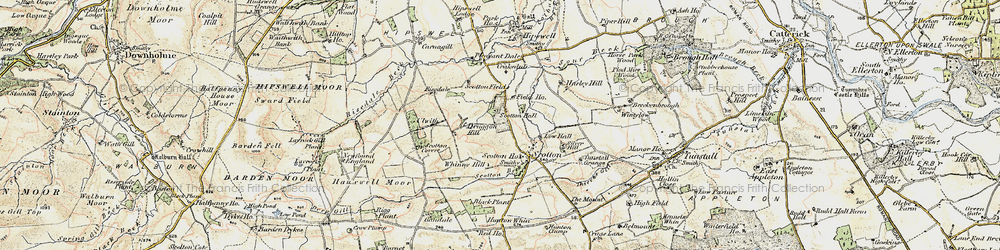 Old map of Whinny Hill in 1903-1904