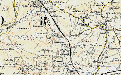 Old map of Birk Beck in 1903-1904
