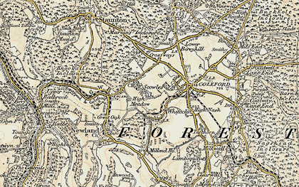 Old map of Scowles in 1899-1900