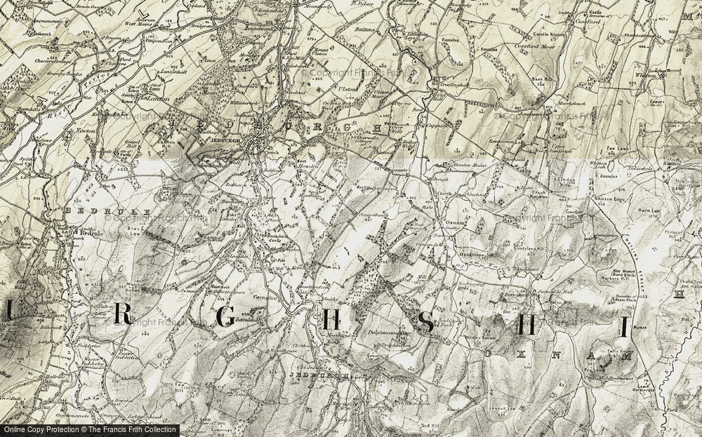 Old Map of Scraesburgh, 1901-1904 in 1901-1904