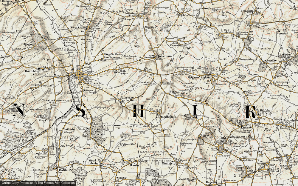 Old Map of Scrafield, 1902-1903 in 1902-1903