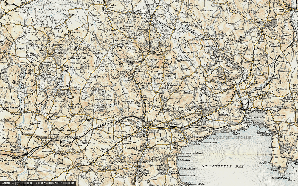 Old Map of Scredda, 1900 in 1900