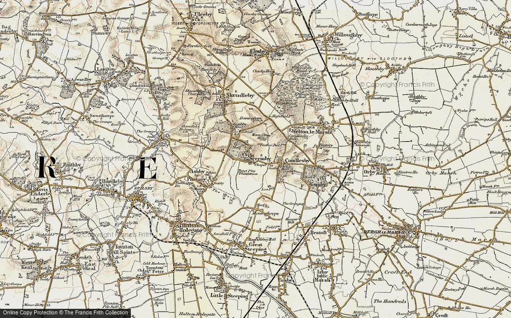 Old Map of Scremby, 1902-1903 in 1902-1903
