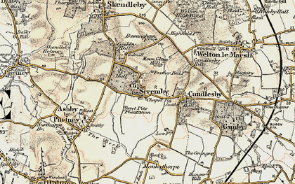 Old map of Scremby in 1902-1903