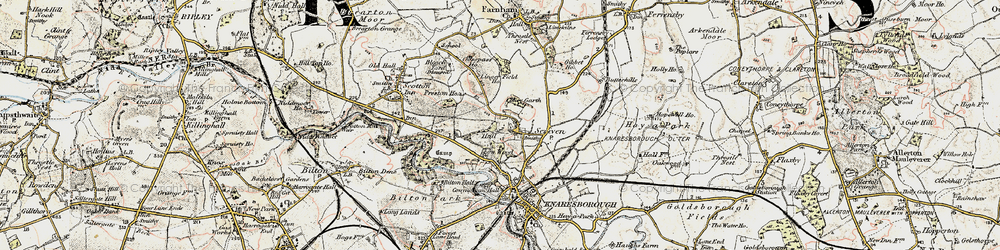 Old map of Scriven in 1903-1904