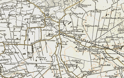 Old map of Scronkey in 1903-1904