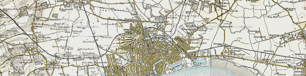 Old map of Sculcoates in 1903-1908