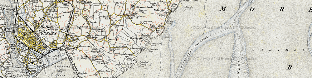 Old map of Sea Mill in 1903-1904
