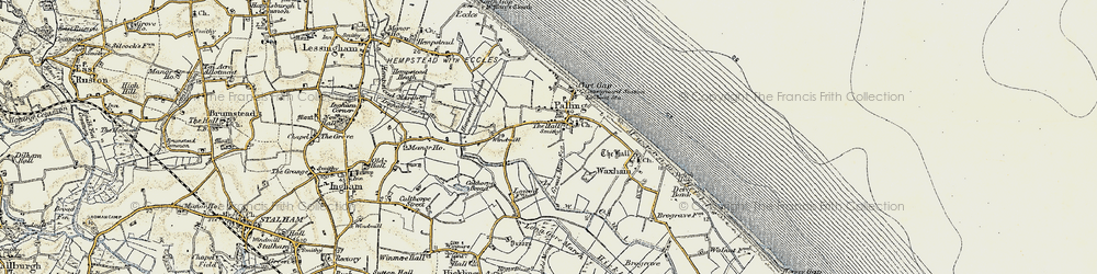 Old map of Sea Palling in 1901-1902