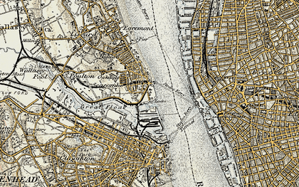 Old map of Seacombe in 1902-1903