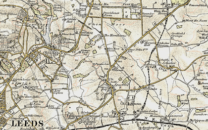 Old map of Seacroft in 1903-1904