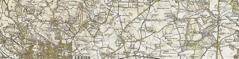 Old map of Seacroft in 1903-1904