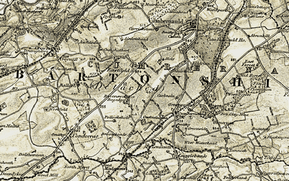 Old map of Seafar in 1904-1907