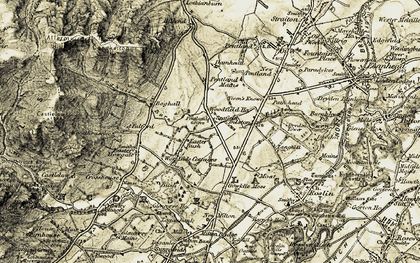Old map of Seafield in 1903-1904
