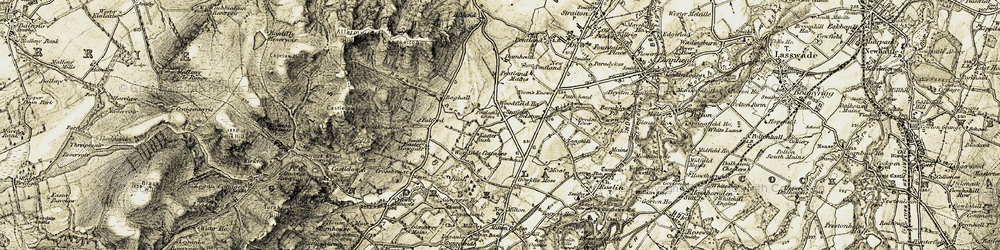 Old map of Seafield in 1903-1904