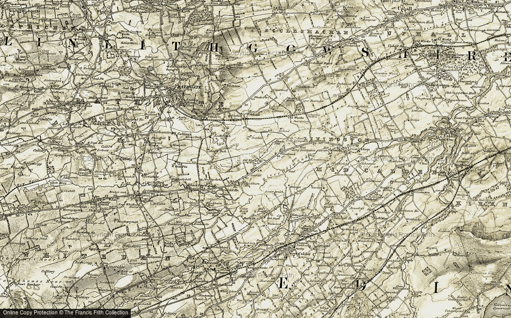Old Map of Seafield, 1904 in 1904