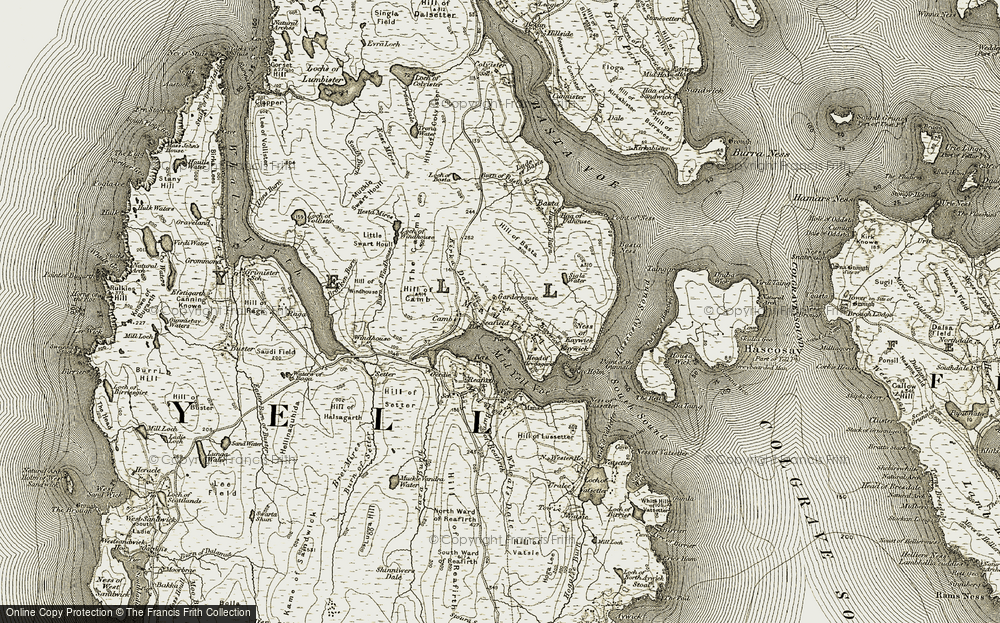 Old Map of Seafield, 1912 in 1912