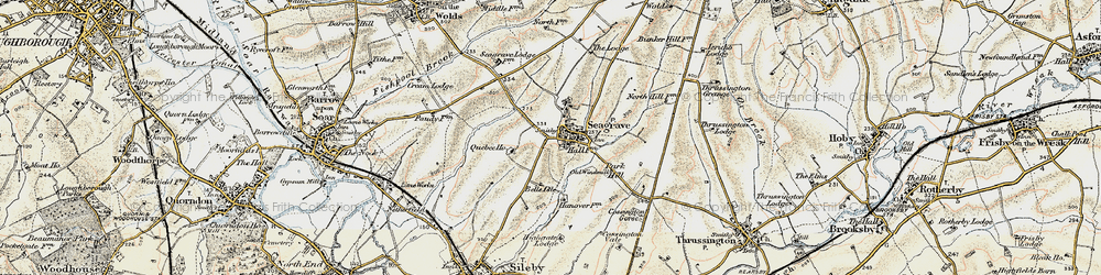 Old map of Seagrave in 1902-1903