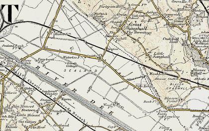 Old map of Sealand in 1902-1903