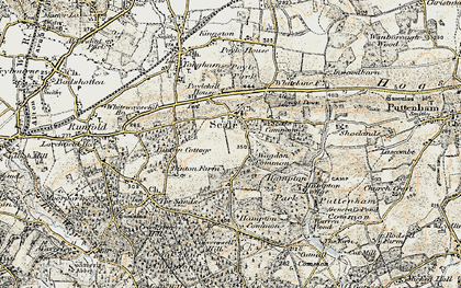 Old map of Seale in 1898-1909