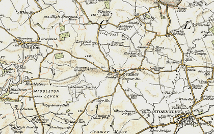 Old map of Seamer in 1903-1904