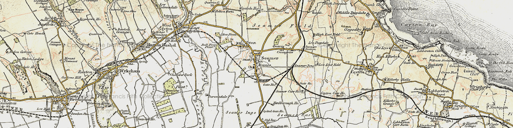 Old map of Seamer in 1903-1904