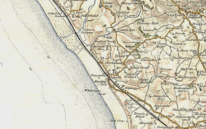 Old map of Seascale in 1903-1904