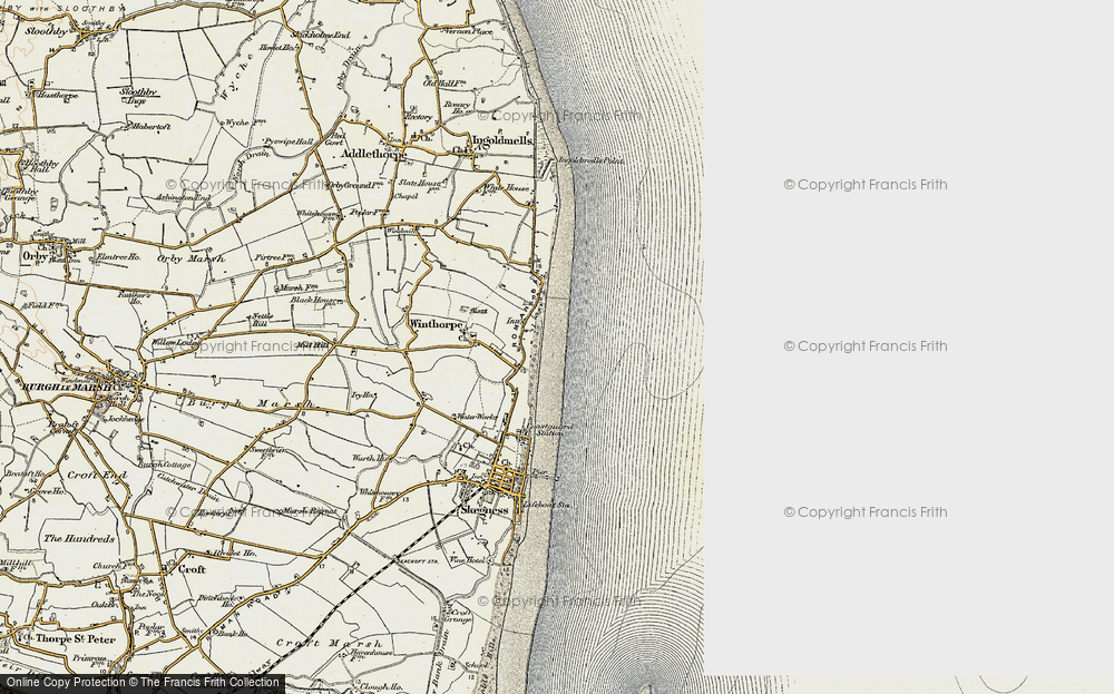 Old Map of Seathorne, 1901-1903 in 1901-1903