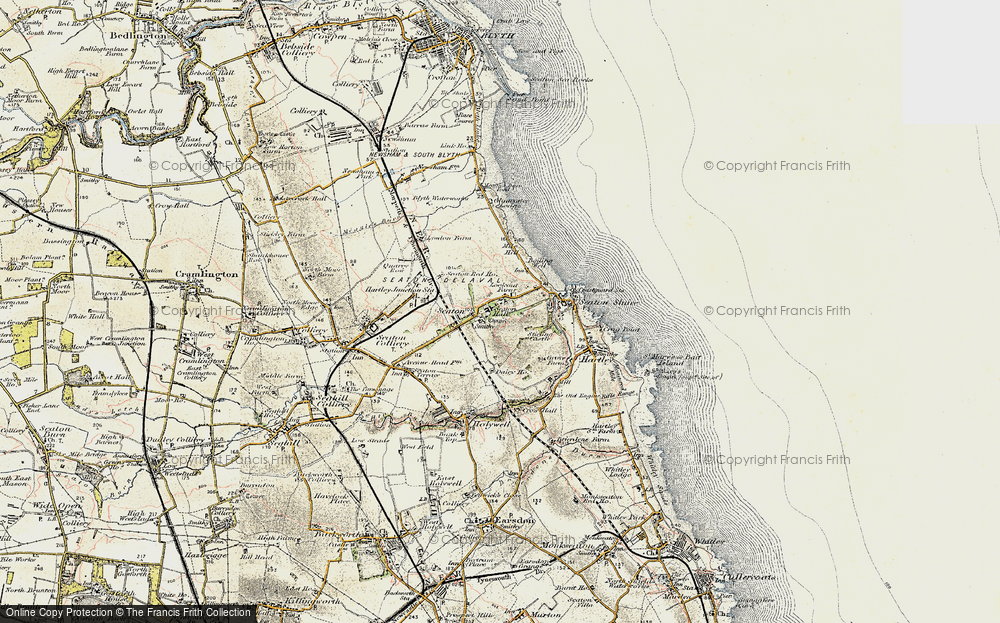Old Map of Seaton, 1901-1903 in 1901-1903