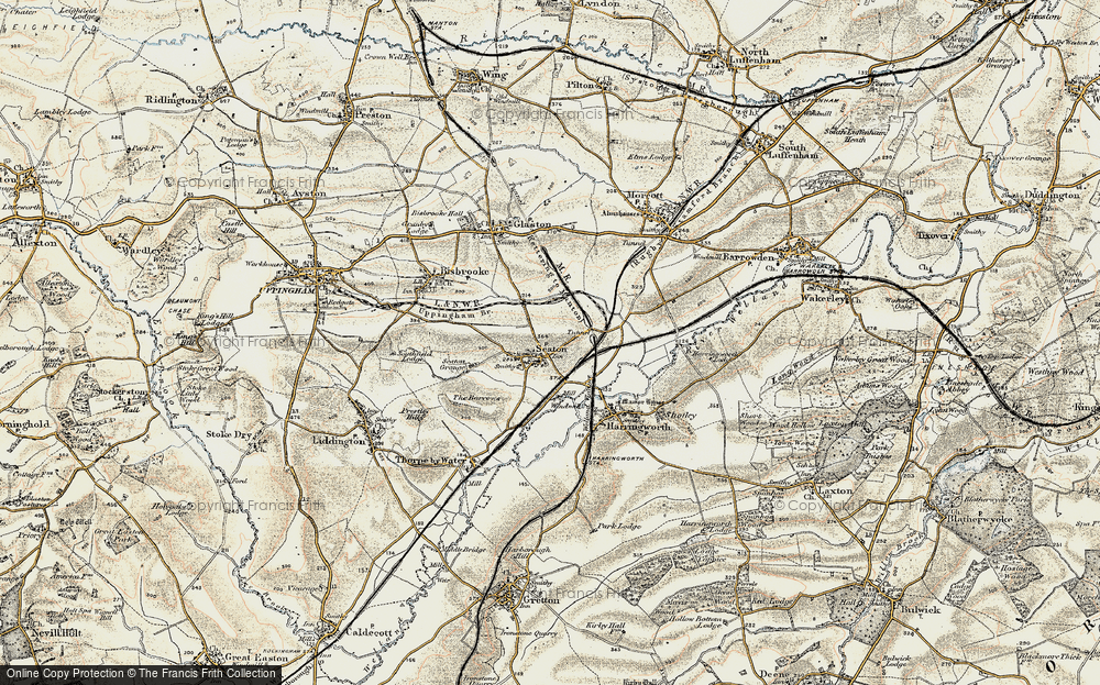 Old Map of Seaton, 1901-1903 in 1901-1903