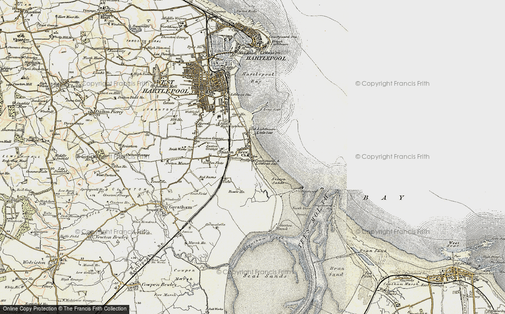 Old Map of Seaton Carew, 1903-1904 in 1903-1904