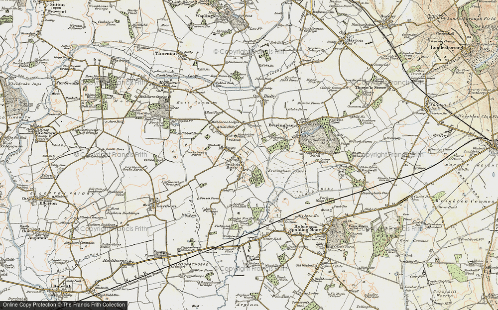 Old Map of Seaton Ross, 1903 in 1903