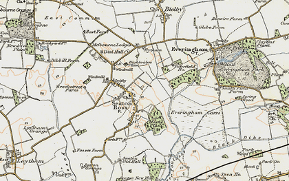 Old map of Seaton Ross in 1903