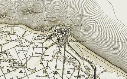 Old map of Seatown in 1910-1911