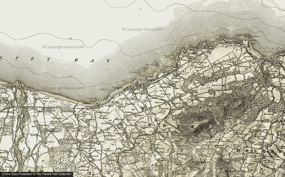 Old Map of Historic Map covering Brankumleys in 1910