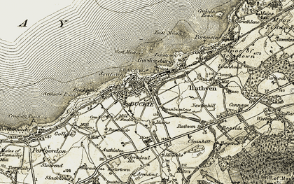 Old map of Seatown in 1910