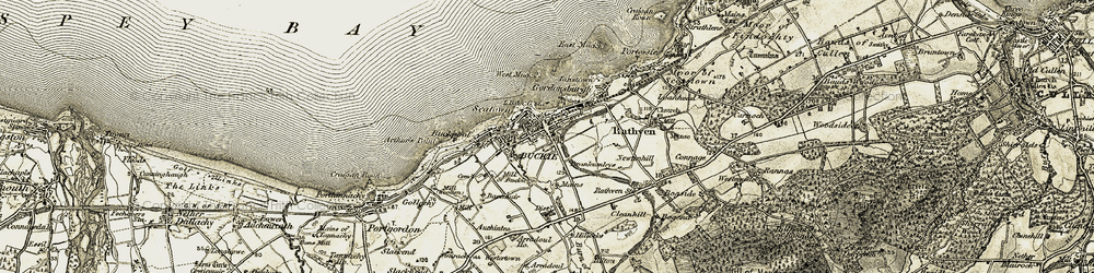 Old map of Brankumleys in 1910