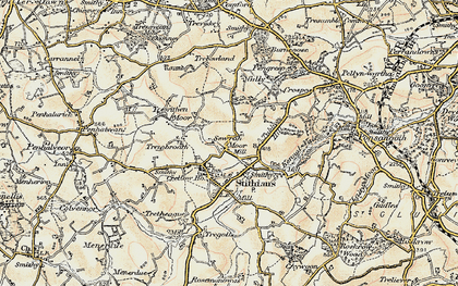Old map of Seaureaugh Moor in 1900