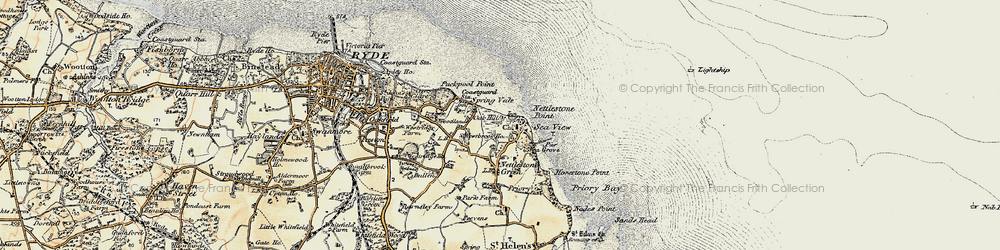 Old map of Seaview in 1899