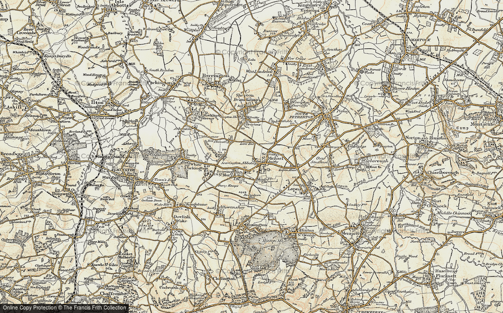Old Map of Seavington St Michael, 1898-1900 in 1898-1900