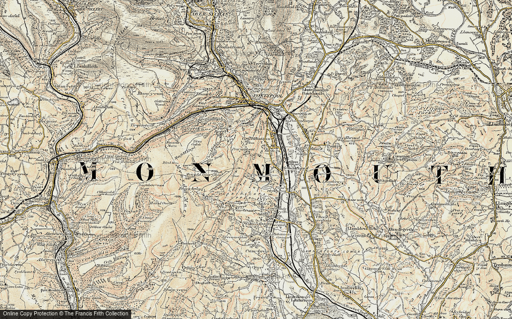 Old Map of Sebastopol, 1899-1900 in 1899-1900