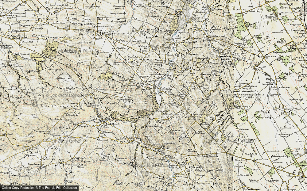 Old Map of Sebergham, 1901-1904 in 1901-1904