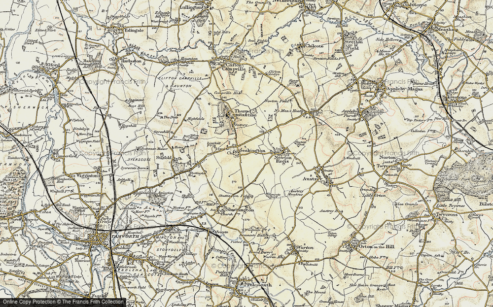 Old Map of Seckington, 1902 in 1902