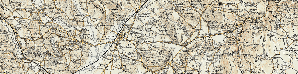 Old map of Sector in 1898-1899