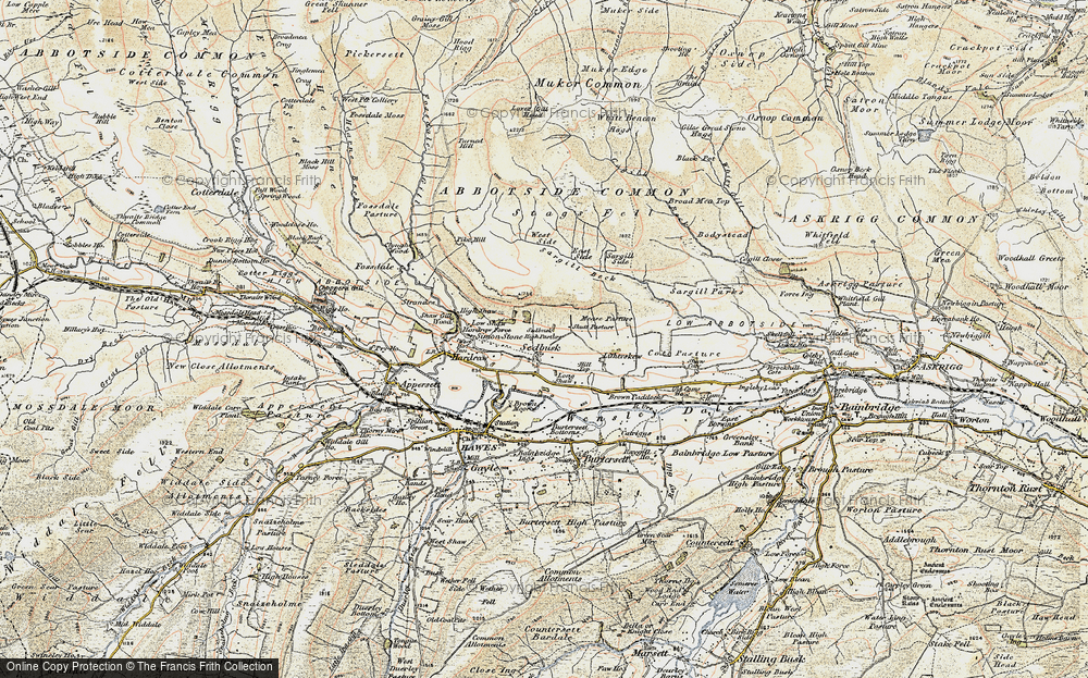 Old Map of Sedbusk, 1903-1904 in 1903-1904