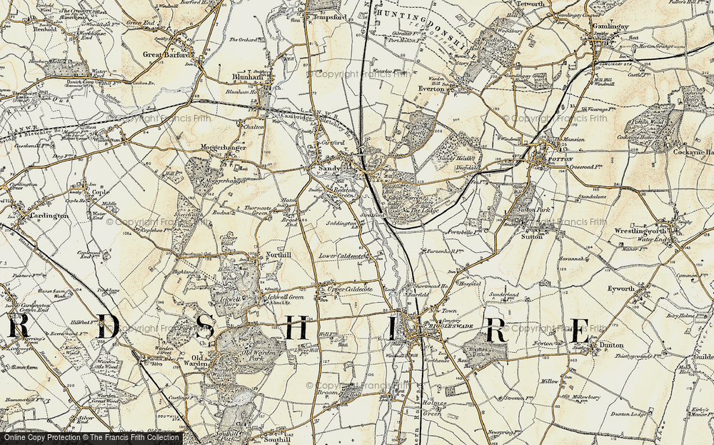 Old Map of Seddington, 1898-1901 in 1898-1901