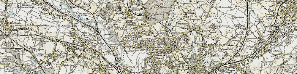 Old map of Sedgley Park in 1903